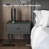 HOLZBRINK Möbelfüße 15 cm Metall Anthrazit 4 Stk. Ø42,4 mm Produktbild-Vorschau 4