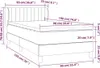 CLORIS Boxspringbett Polsterbett mit Matratze Taupe 90x190 Produktbild-Vorschau 6