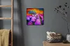 Coloray Uhr auf Leinwand 30x30 cm Wand Uhr Dekoration Produktbild-Vorschau 4