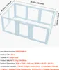 A light blue dog playpen with transparent panels and doors, shown from a slightly elevated angle. Produktbild-Vorschau