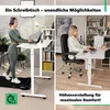di volio Höhenverstellbarer Schreibtisch Rapalo - weiß, 140 Produktbild-Vorschau 5