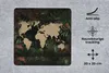 MuchoWow® Mauspad Mousepad Weltkarte - Blumen - Pflanzen Produktbild-Vorschau 2