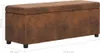 vidaXL Bank mit Staufach 116 cm Braun Wildleder-Optik Produktbild-Vorschau 7