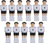 11 Kickerfiguren 16 mm schwarz-weiß Komplett Set Produktbild-Vorschau 1