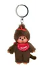 Prívesok na kľúče Monchhichi - chlapec červený podbradník Náhľad obrázku produktu 3