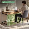 Schreibtisch LOFT PURE Craft Eiche 124 cm 2 Schubladen Produktbild-Vorschau 7