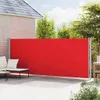 vidaXL Boční výsuvná markýza 180x600 cm červená Náhled obrázku produktu 6