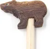 Handgefertigter Holz Bleistift Braun mit abnehmbarer Produktbild-Vorschau 1