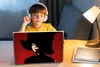 MuchoWow® Laptop Aufkleber Sticker Cover Rot - Frau - Produktbild-Vorschau 3