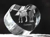 Clydesdale - fotografia koňa v kryštáli, kryštálové srdce, Náhľad obrázku produktu 6
