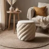 Polsterhocker NOEL mit Stauraum Beige Produktbild-Vorschau 1