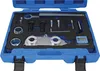 A blue plastic toolbox containing various metal automotive tools, laid out in foam cutouts. Náhľad obrázku produktu