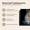 KitchenYeah© Herdabdeckplatte Tiger - Schnee - Schwarz , Produktbild-Vorschau 6