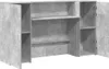 vidaXL Recepční pult betonový šedý 180x50x103,5 cm materiál Náhled obrázku produktu 6
