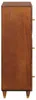 vidaXL Hohes brett Braun 40 x 33,5 x 110 cm Massivholz Produktbild-Vorschau 3