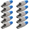 NEXMEX 10x Netzwerkstecker Cat 8 CAT8.1 RJ45 Stecker Produktbild-Vorschau 1