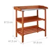relaxdays 10020727_0 relaxdays Pflanztisch orange 92,0 x Náhled obrázku produktu 4