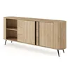 AX LIVING Sideboard mit Schubladen Sanremi Eiche Cremona Produktbild-Vorschau 6