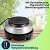 Kompakte elektrische Mini-Einzelkochplatte, Ø 10 cm, 500 Produktbild-Vorschau 5
