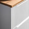 Doppelwaschtisch 120cm mit Keramikwaschbecken, weiß und Produktbild-Vorschau 3
