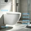 Spülrandlose Toilette mit Toilettendeckel,Hänge-WC aus Produktbild-Vorschau 13