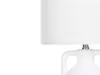 BELIANI Stolní lampa bílý keramický podstavec lněné Náhled obrázku produktu 6