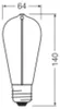 OSRAM LED žárovky, Vintage-Edition, 6 W, E27, ST64-shape, Náhled obrázku produktu 3
