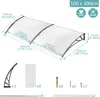 LZQ 300 x 100cm Vordach Türdach Pultbogenvordach Produktbild-Vorschau 2
