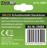 MILOS Schutzkontakt-Steckdose mit LED weiß, 250V/ 16A, Produktbild-Vorschau 6