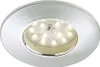 A close-up studio shot of a circular LED recessed light fixture with a chrome finish. Anteprima dell’immagine prodotto