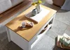 FineBuy Table basse blanche / chêne 85x47x45 cm Table de Voir les images du produit 4