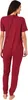 Damen Pflegeoverall kurzarm Schlafanzug mit langen Bein und Produktbild-Vorschau 3