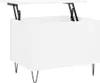 vidaXL Couchtisch Weiß 60x44,5x45 cm Holzwerkstoff Produktbild-Vorschau 1
