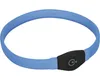 A blue LED collar with a black control unit and power button. Náhled obrázku produktu