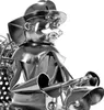 BRUBAKER Wein Flaschenhalter Feuerwehrauto Metall Skulptur Produktbild-Vorschau 4