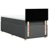 Boxspringbett mit Matratze Dunkelgrau 90x200 cm Stoff Produktbild-Vorschau 6