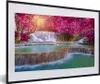 MuchoWow® Gerahmtes Poster Wasserfall - Regenbogen - Bäume Produktbild-Vorschau 1