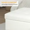 HOMCOM Sitzbank mit Stauraum Sitztruhe mit Samtoptik, Produktbild-Vorschau 5