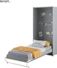 Schrankbett 90 x 200 Vertikal CP-03 Grau LENART CONCEPT PRO Produktbild-Vorschau 5