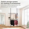 Teleskopický šatní systém WENKO Herkules Basic černý, výška Náhled obrázku produktu 2