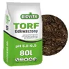 A bag of peat soil with a circular inset showing the soil texture. Produktbild-Vorschau
