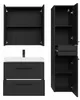Badmöbel Komplettset Florence 60 x 35 cm Schwarz Matt - Produktbild-Vorschau 3