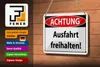 Blechschild Hinweis 18x12cm Achtung Ausfahrt freihalten Produktbild-Vorschau 4