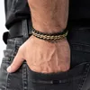 SERASAR | Kožený Náramek pro Muže [Steel] z Stainless Steel Náhled obrázku produktu 4