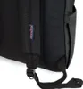 A close-up view of the back of a black backpack, showing the strap and a brand tag. Náhľad obrázku produktu