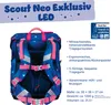 Scout sac d'école LED Neo Set 4 pièces Sparkling Dream bleu Voir les images du produit 16