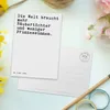 Mr. & Mrs. Panda Postkarte Die Welt braucht mehr... - Weiß Produktbild-Vorschau 3