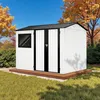 HOMAVO Gerätehaus Metall mit Pultdach, Gartenhaus Metall Produktbild-Vorschau 1