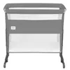 A gray and white baby crib or bassinet is shown against a white background. Anteprima dell’immagine prodotto