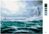 Zuty - Malen nach Zahlen - LEUCHTTURM IM OZEAN, 40x50 cm, Produktbild-Vorschau 3